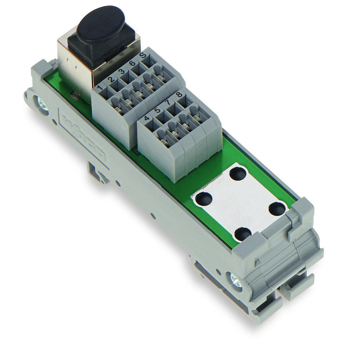 WAGO介面模組(289-175)- RJ45帶雙排PCB接線端子台訊號轉接模組